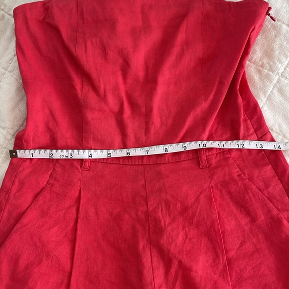 Hot Pink Theory Linen Blend Romper - Picture 6 of 8